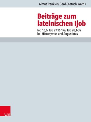 cover image of Beiträge zum lateinischen Ijob